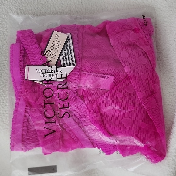 Brand new Victoria's Secret Bali Orchid heart panties Sz. XL - Picture 3 of 3